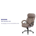 Big and Tall Office Chair with High Back Lumbar Support and Rolling Base