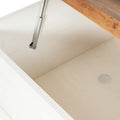 Contemporary Farmhouse Coffee Table Featuring Concealed Storage