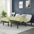Wireless Remote Adjustable Bed Base with Anti-Skid Upholstery