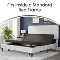 Wireless Remote Adjustable Bed Base with Anti-Skid Upholstery