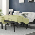 Wireless Remote Adjustable Bed Base with Anti-Skid Upholstery