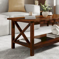 Classic Solid Wood Farmhouse Coffee Table