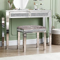 Glamorous Mirrored Console Table with 2 Drawers - Dimensions: 29.92" H x 39.37" W x 13.78" D