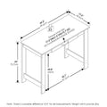 Furinno JAYA White Writing Desk with Drawer