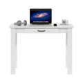 Furinno JAYA White Writing Desk with Drawer