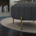 Swivel Accent Chair with Ottoman Set and Upholstered Cushion