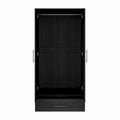 Black and White Wardrobe Armoire Closet with Drawer - 31.5W x 66.9H