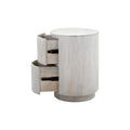 Kingston 18-Inch Round Nightstand with 2 Drawers by Carolina Living