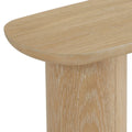 Edo Modern Oak-Finished Sofa Table with Durable Column Base by iNSPIRE Q