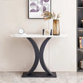 Contemporary Console Table with Elegant Design, Metal Frame, and Adjustable Foot Pads for Entryway