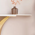 Contemporary Console Table with Elegant Design, Metal Frame, and Adjustable Foot Pads for Entryway