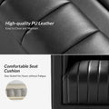 Set of 2 Esteban Modern Leather Swivel Barrel Chairs by HULALA HOME