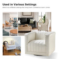 Set of 2 Esteban Modern Leather Swivel Barrel Chairs by HULALA HOME
