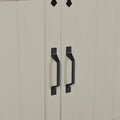 Moasis Farmhouse Industrial Sideboard Buffet Cabinet with Doors and Shelving