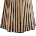 Devika Contemporary Bohemian Two-Tone Bamboo End Table in Natural and Dark Brown