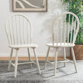 Set of 2 SAFAVIEH Delcie Oval Back Spindle Dining Chairs - Dimensions: 17.9" x 19.7" x 37"