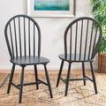 Set of 2 SAFAVIEH Delcie Oval Back Spindle Dining Chairs - Dimensions: 17.9" x 19.7" x 37"