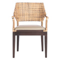 SAFAVIEH Saveta Honey Armchair - Dimensions: 23" W x 22.5" D x 34" H