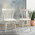 SAFAVIEH Signa Spindle Farmhouse Dining Chair Set (2 Chairs) - Dimensions: 20" W x 20" D x 33" H