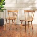 SAFAVIEH Signa Spindle Farmhouse Dining Chair Set (2 Chairs) - Dimensions: 20" W x 20" D x 33" H