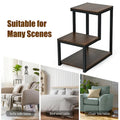 Costway 3-Tier Side Table with Storage Shelf - Versatile Nightstand