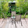 Costway Set of 4 Patio Chairs with Armrests for Garden and Deck - View Details