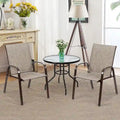 Costway Set of 4 Patio Chairs with Armrests for Garden and Deck - View Details