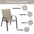 Costway Set of 4 Patio Chairs with Armrests for Garden and Deck - View Details