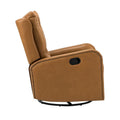 Jordano Mid-Century Leather Recliner with Metal Base by HULALA HOME