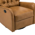Jordano Mid-Century Leather Recliner with Metal Base by HULALA HOME