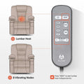 MCombo Compact Power Lift Recliner Chair with Massage and Heat for Seniors, Faux Leather Model 7569