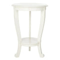 SAFAVIEH Carlotta Grey Pedestal Side Table - Dimensions: 18.1" W x 18.1" D x 26" H
