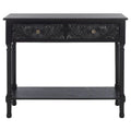 SAFAVIEH Leonia Console Table with 2 Drawers - Dimensions: 35.5" W x 13" L x 29.5" H