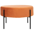 SAFAVIEH Shianne Round Velvet Cocktail Ottoman Table