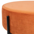 SAFAVIEH Shianne Round Velvet Cocktail Ottoman Table