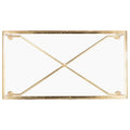 SAFAVIEH Couture Araminta Gold Leaf Coffee Table - Dimensions: 44" W x 24" L x 20.5" H