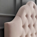 Carson Carrington Labbsand Twin Velvet Headboard with Diamond Tufting