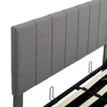 Upholstered Platform Bed with Lift-Up Storage - Full/Queen Size