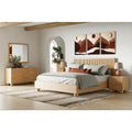 Modrest Winters Contemporary Natural Oak Bed