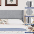 Javlergo Adjustable Upholstered Wingback Headboard for Queen/King Size Beds with Double Nailhead Trim