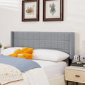 Javlergo Adjustable Upholstered Wingback Headboard for Queen/King Size Beds with Double Nailhead Trim