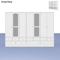 78.7H Combo Twin Wardrobe Set: Stylish and Functional Armoires for Your Closet