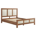 Capri Queen Platform Bed with Wood Grain Finish