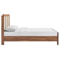 Capri Queen Platform Bed with Wood Grain Finish