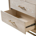 Drayden Transitional Solid Wood 7-Drawer Dresser with Metal Legs by Furniture of America
