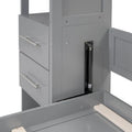 Merax Murphy Bed with Shelves, Drawers, and Integrated LED Lighting