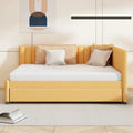 Merax Upholstered Full-Size Daybed with Trundle Feature