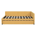 Merax Upholstered Full-Size Daybed with Trundle Feature