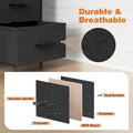 8-Drawer Tall Fabric Dresser with Wood Top and Sturdy Steel Frame - Stylish Bedroom Storage Solution