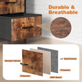 8-Drawer Tall Fabric Dresser with Wood Top and Sturdy Steel Frame - Stylish Bedroom Storage Solution